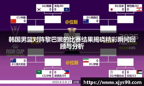 韩国男篮对阵黎巴嫩的比赛结果揭晓精彩瞬间回顾与分析